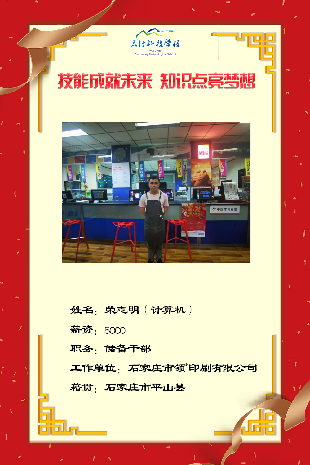 乘風(fēng)破浪，披荊斬棘丨石家莊太行科技中等專業(yè)學(xué)?！熬蜆I(yè)之星”名單公布！